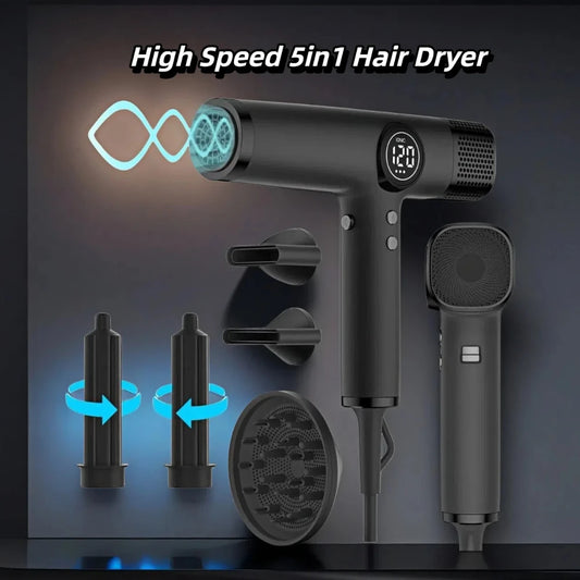 High speed Hair dryer 5 In 1