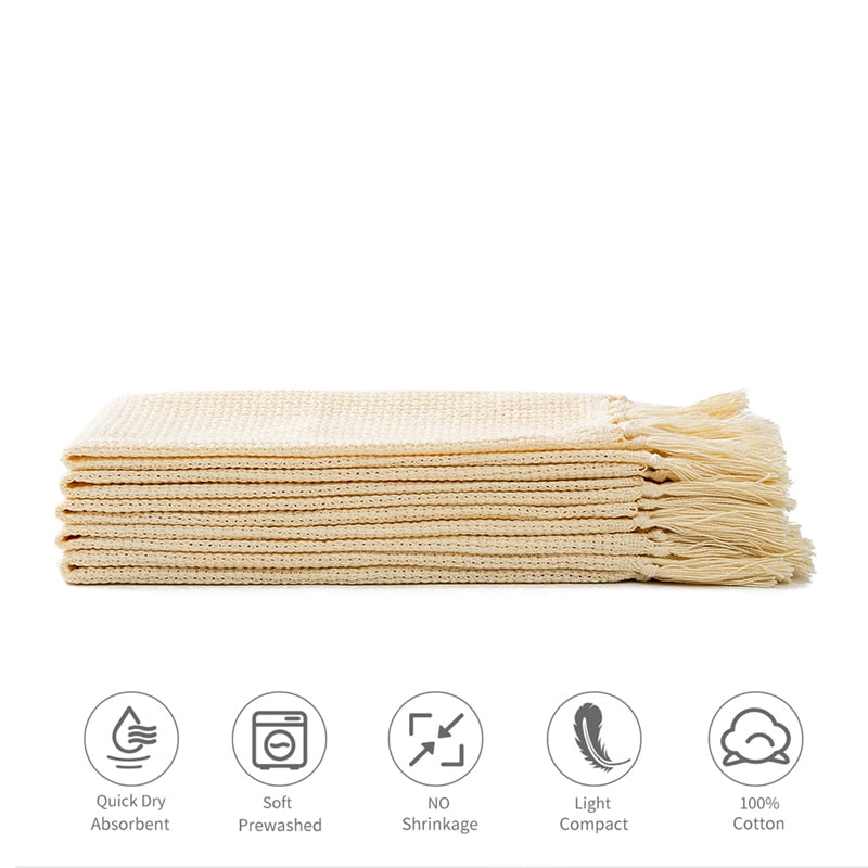 100% Cotton High Quality Kitchen Towels Set Soft Dish Towel 5Pcs 20x26 Inches Cleaning Cloth Decorations Tea Towels