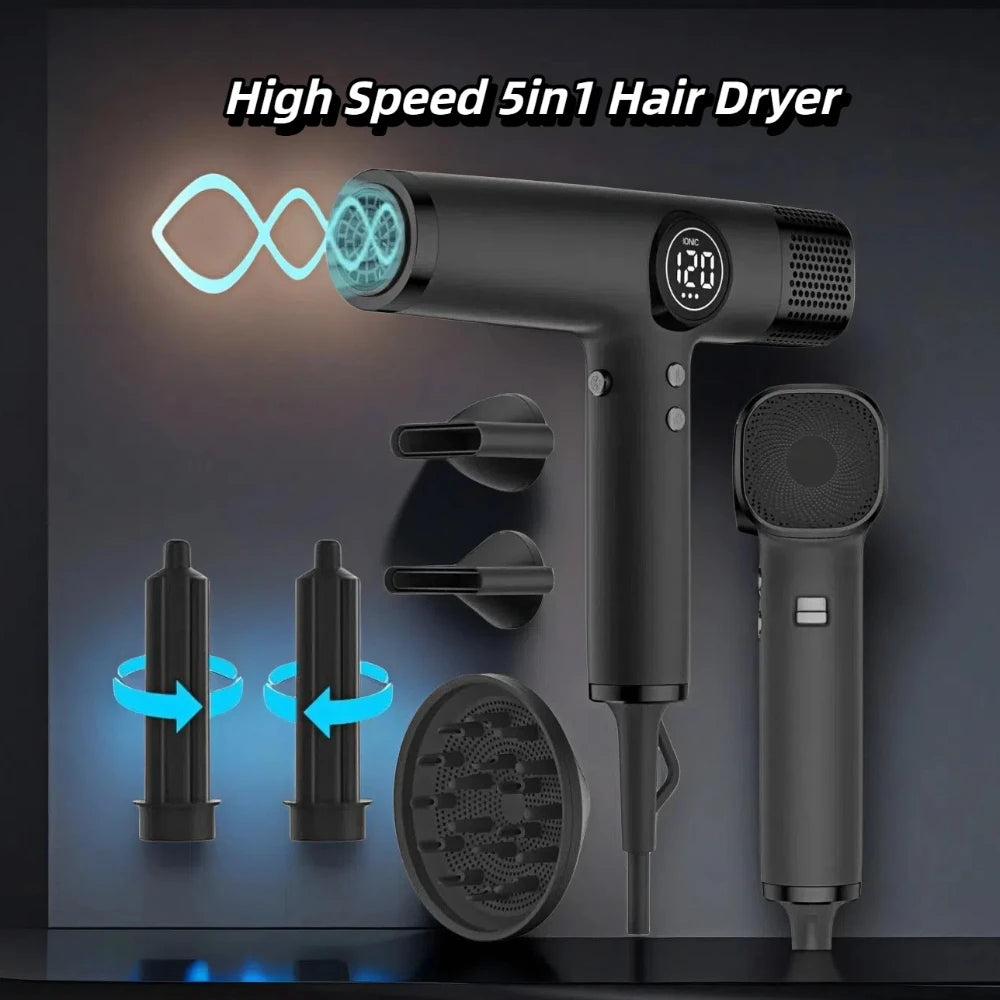High speed Hair dryer 5 In 1