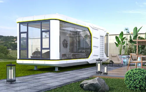 Luxury Prefab House Hotel Space Capsule Home Mobile Villa Modern Log Cabin Homestay Leisure House