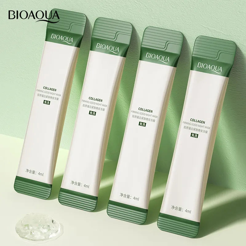 100pcs BIOAQUA Centella Collagen Sleeping Facial Masks Moisturizing Anti-aging Oil-control Korean Face Mask Skin Care for Face