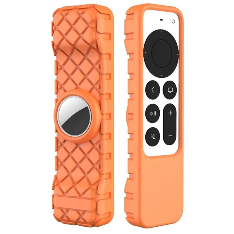 2021 New Protective Case for Apple 4K HD TV Siri Remote Anti-Slip Durable Shockproof Silicone Cover Airtag Applicable