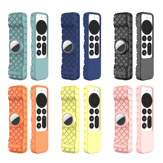 2021 New Protective Case for Apple 4K HD TV Siri Remote Anti-Slip Durable Shockproof Silicone Cover Airtag Applicable