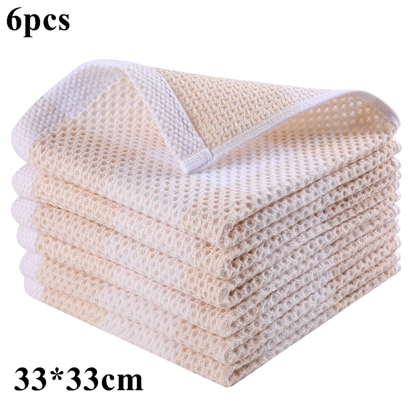 100% Cotton Dishcloth Ultra Soft Absorbent Kitchen Towel Household Cleaning Cloth Kitchen Tools Gadgets Wash Cloth