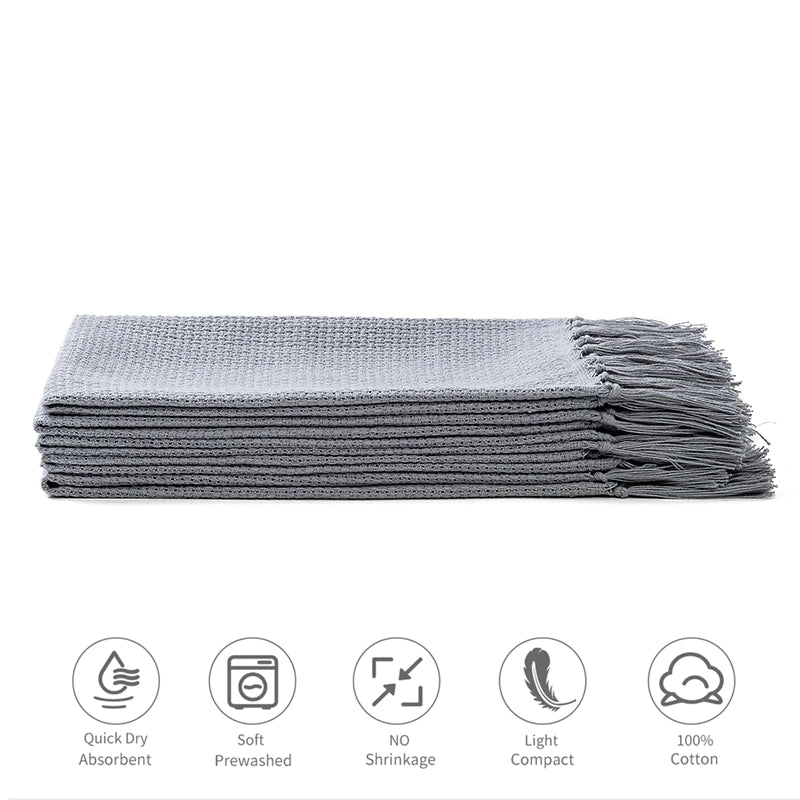 100% Cotton High Quality Kitchen Towels Set Soft Dish Towel 5Pcs 20x26 Inches Cleaning Cloth Decorations Tea Towels