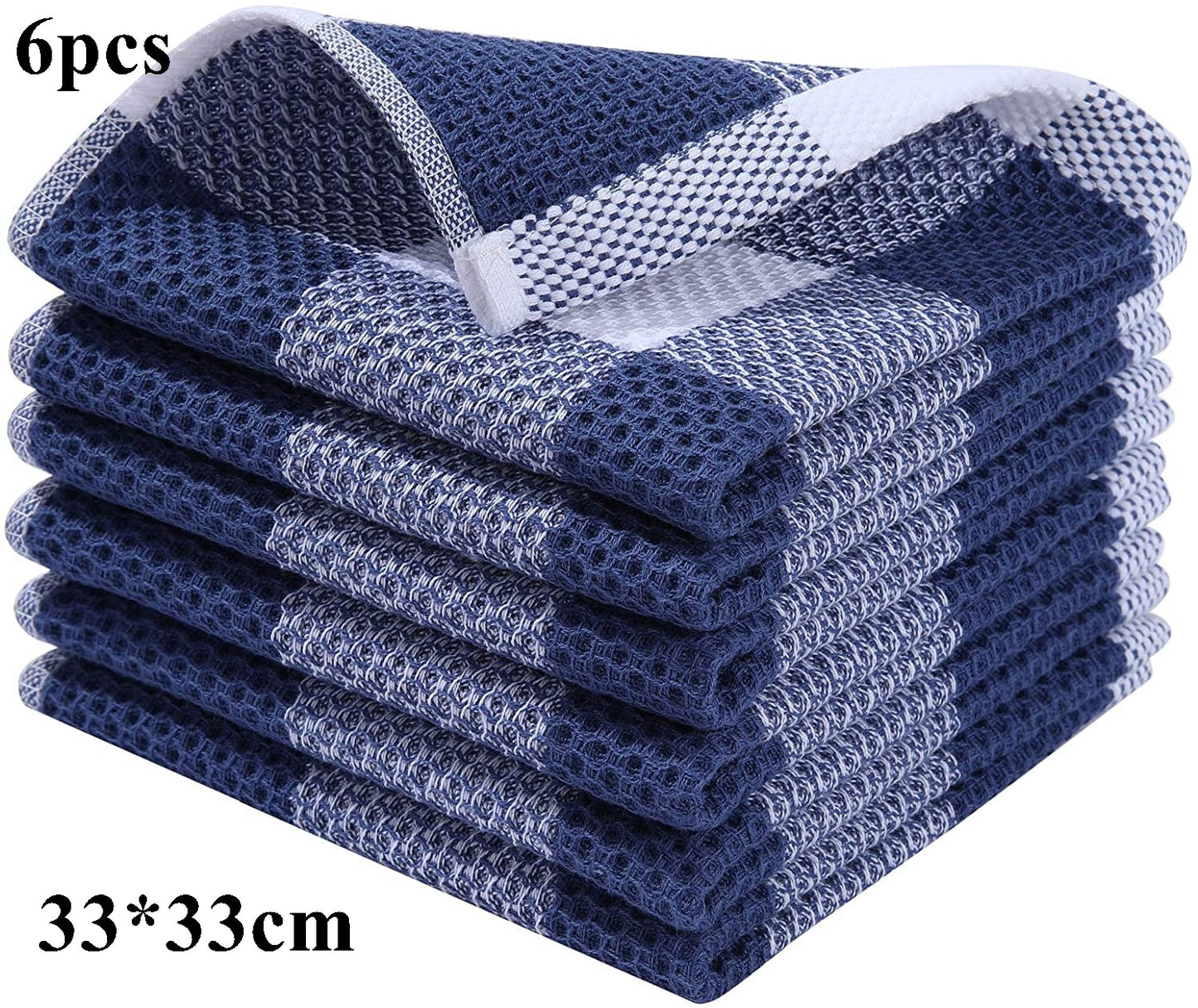 100% Cotton Dishcloth Ultra Soft Absorbent Kitchen Towel Household Cleaning Cloth Kitchen Tools Gadgets Wash Cloth