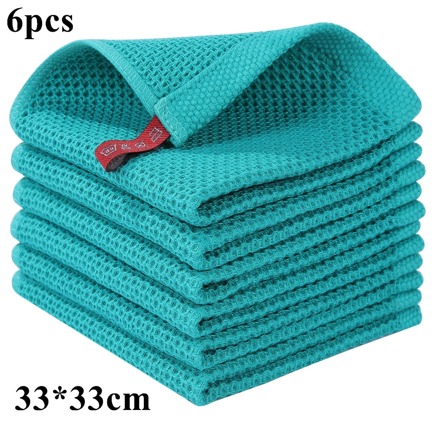 100% Cotton Dishcloth Ultra Soft Absorbent Kitchen Towel Household Cleaning Cloth Kitchen Tools Gadgets Wash Cloth